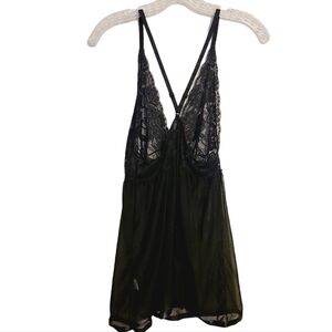 Avidlove | Women's Black Lace Chemise or Teddy (Size XL)